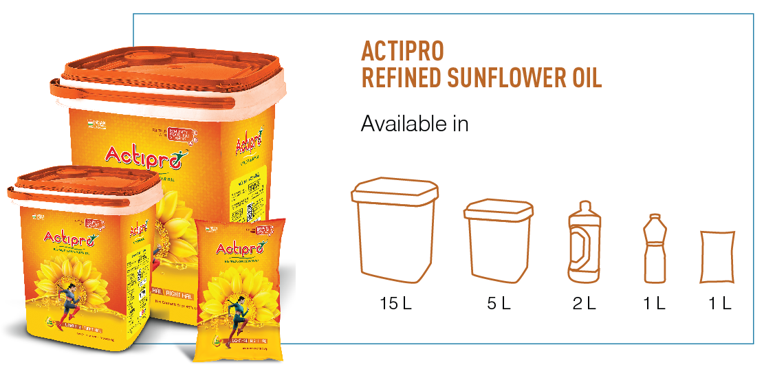 Actipro Refined Sunflower Oil Madhuri Oils